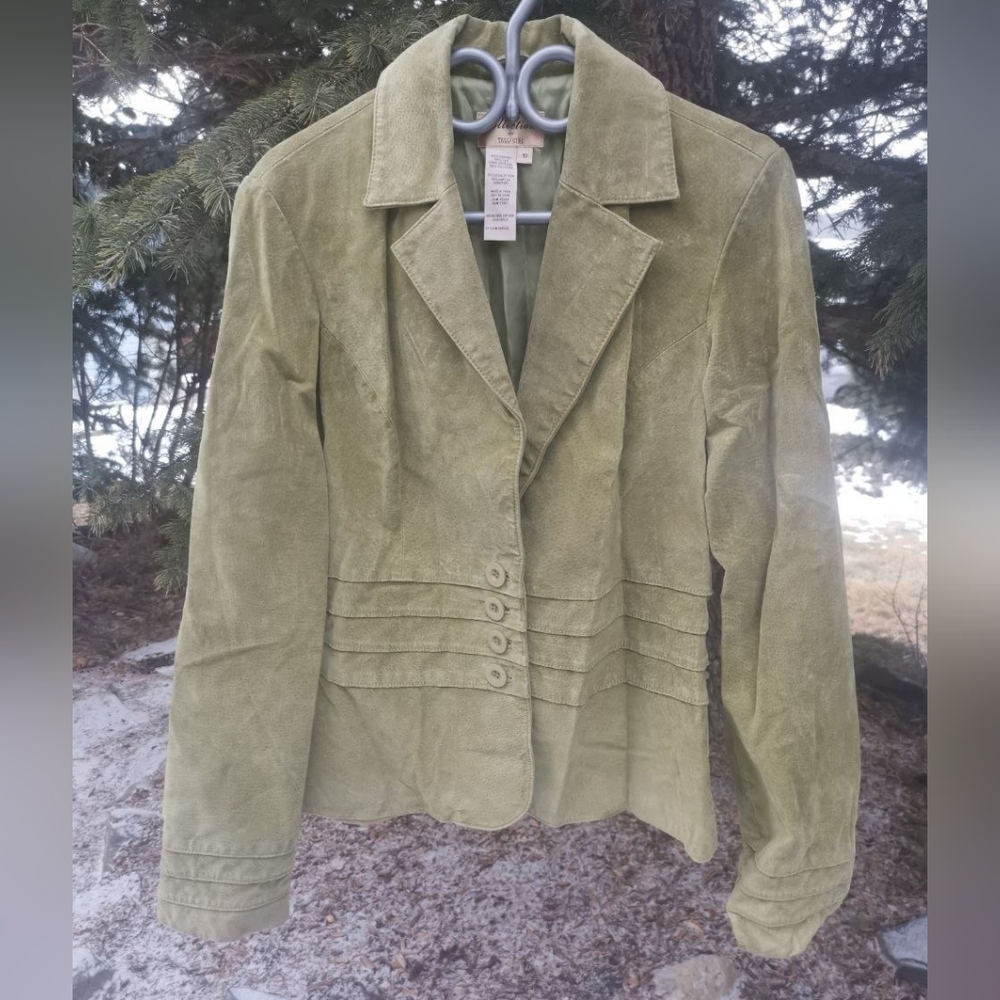 Leather Suede Jacket Tall Girl Size 10